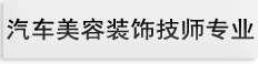 汽车美容装饰技师专业